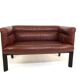 Poltrona Frau Interlude leather bench 2 seater by Marco Zanuso