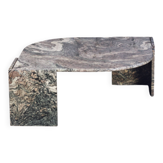 Table basse en marbre forme oeil par Roche Bobois, 1970