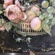 Old painted decoration tray