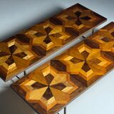 Tables basses en marqueterie (ensemble) 19e siècle