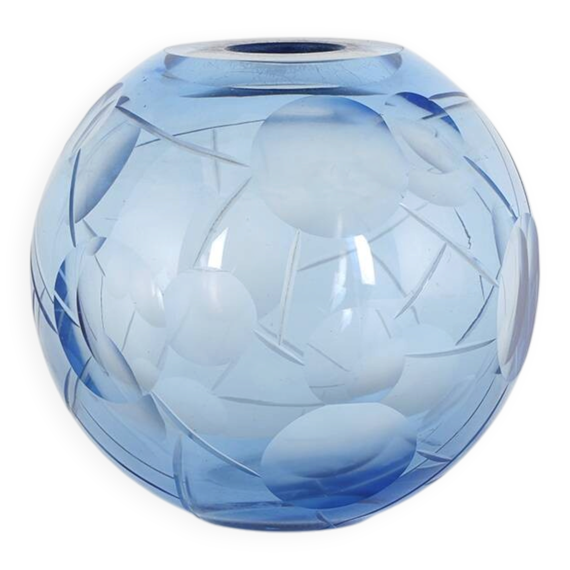 Art Deco vase by Vicke Lindstrand for Orrefors around 1930.