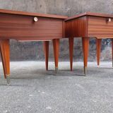 Pair of bedside tables, 60'S