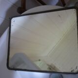 Old rectangular barber mirror
