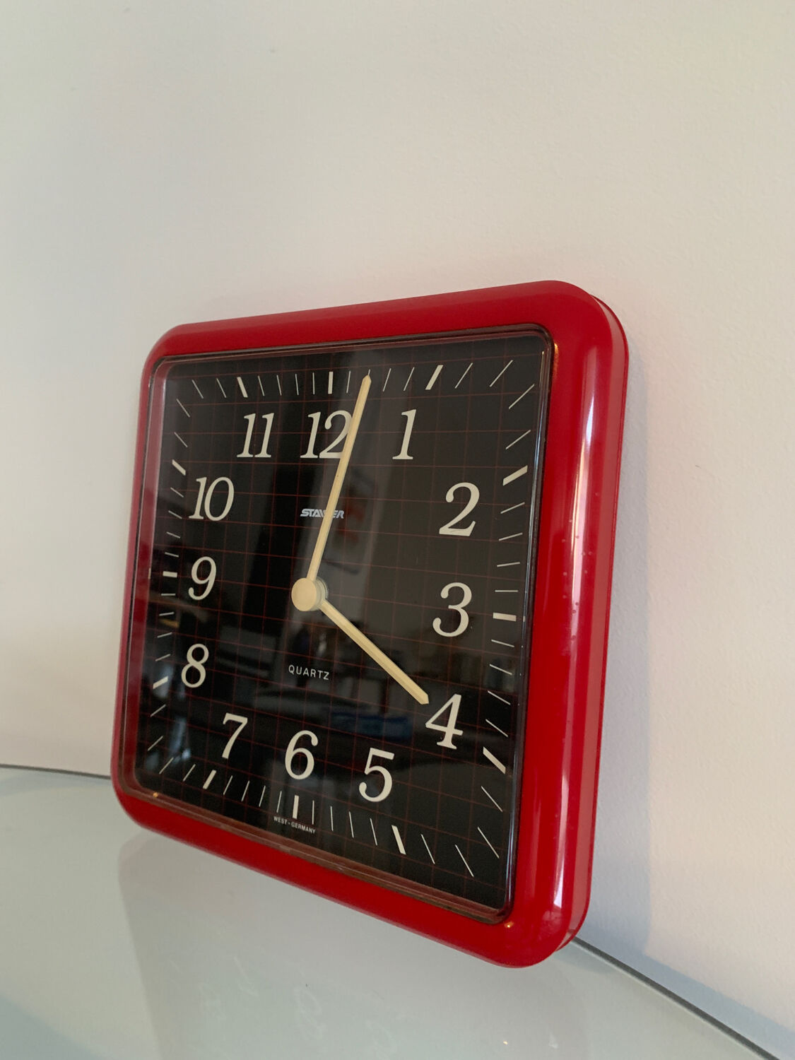 Vintage clock Staiger, West Germany, 80s