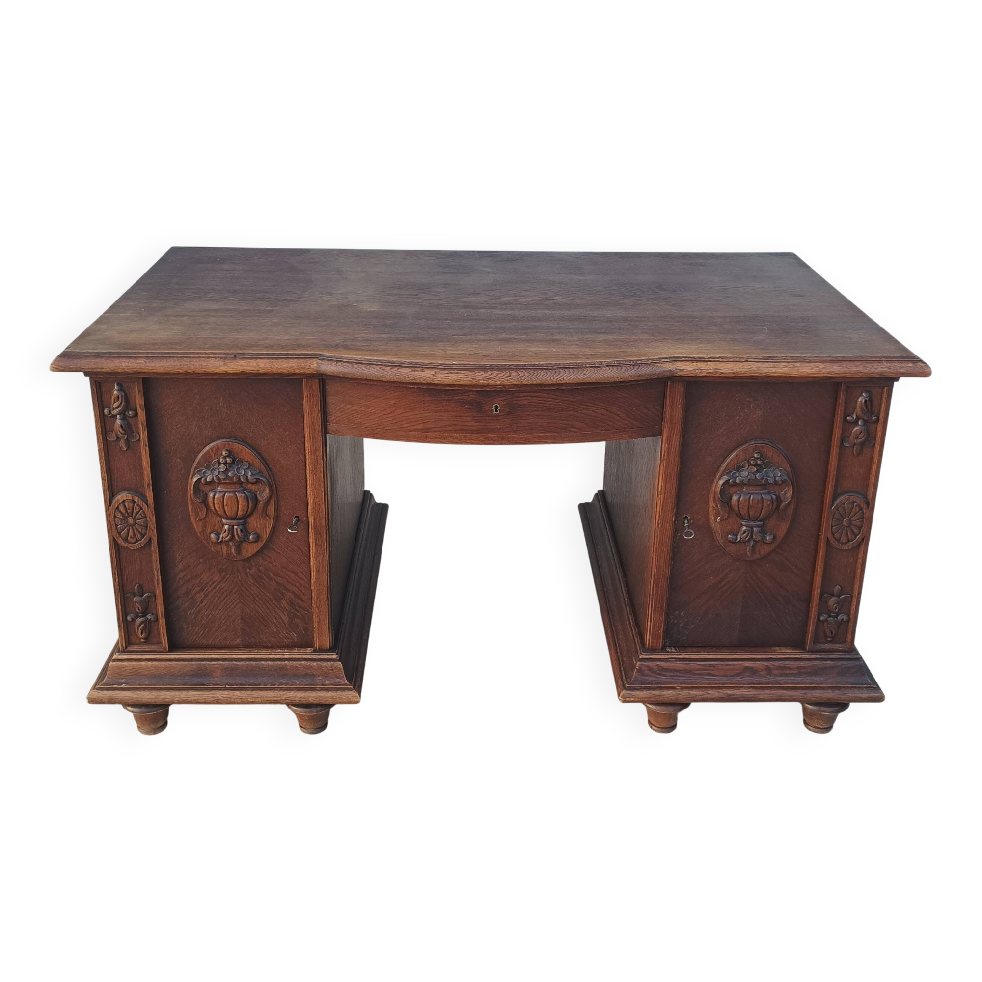 Art Deco oak desk