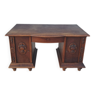 Art Deco oak desk