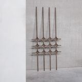 Brutalist metal mid-century wall hanging or decorative artwork (no.2)