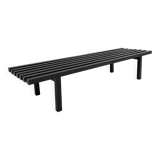 Mid-century slatted wooden bench Martin Visser style , 1970’s