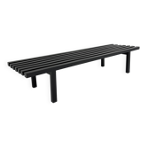 Mid-century slatted wooden bench Martin Visser style , 1970’s