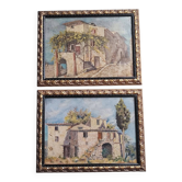 Paire de peintures à l'huile
