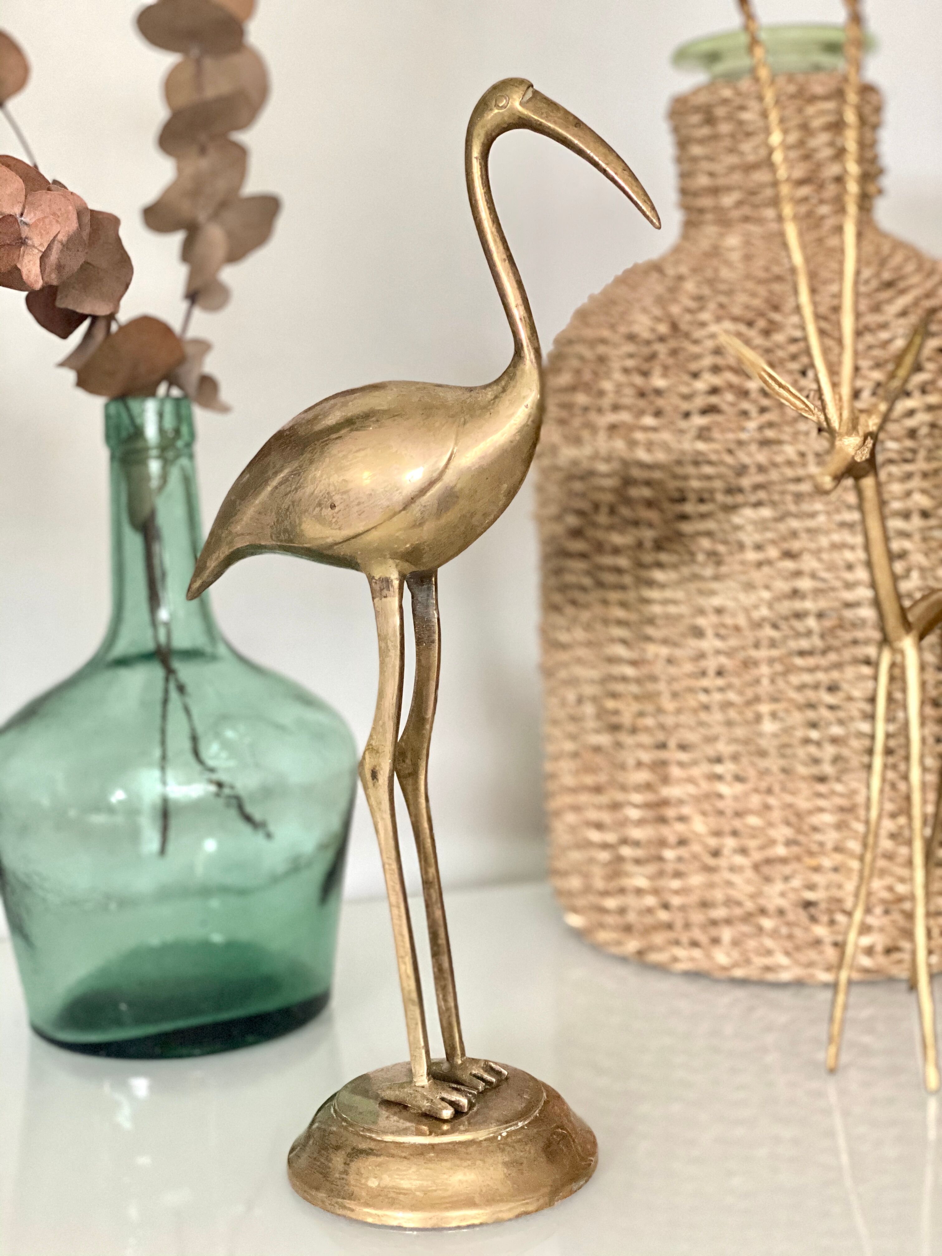 Brass heron