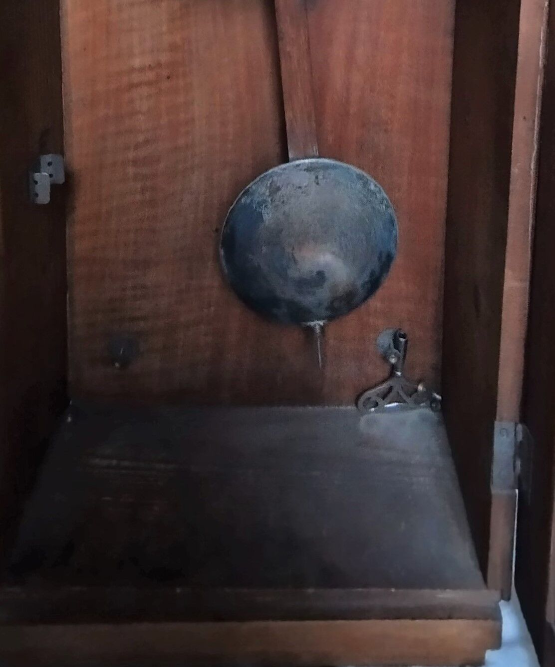 Wooden clock art deco style