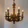 Lustre chandelle bois sculpté années 60