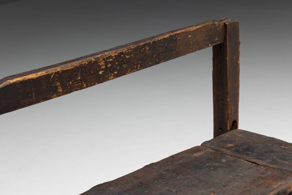 Banc Coffre Primitif Wabi Sabi, France, 19ème Siècle