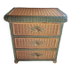 Wicker/rattan/wood chest of drawers