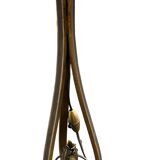 Large bronze floor lamp