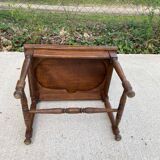 Rectangular cane piano stool