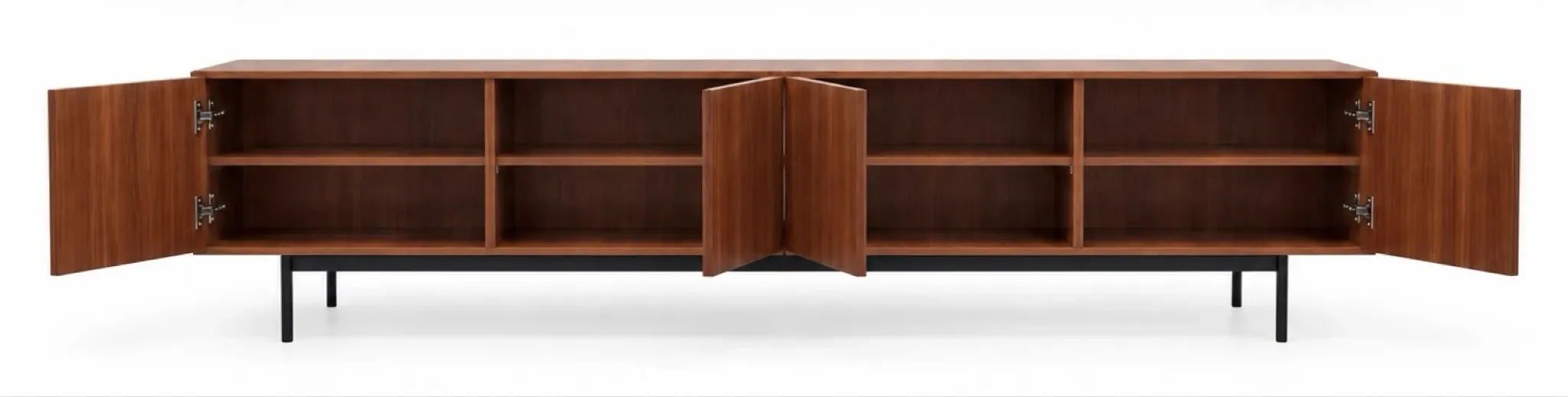 Low Scandinavian sideboard in teak