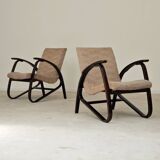 Pair of Art Deco armchairs by Jan Vanek 1930