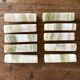 Minimalist knife rests in natural stone