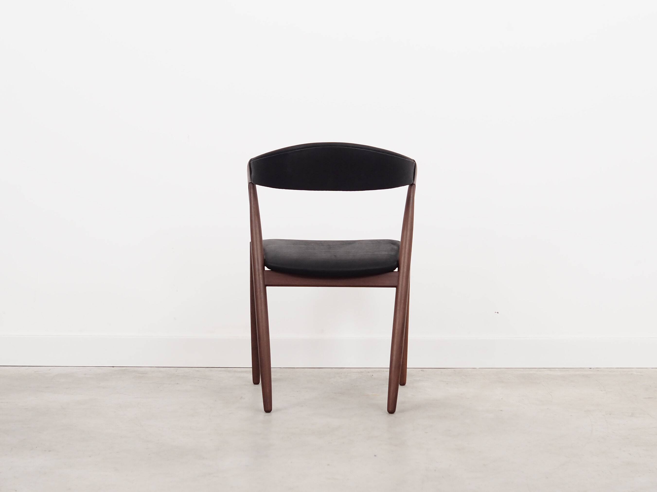 Set of four teak chairs, Danish design, 1970s, designer: Kai Kristiansen