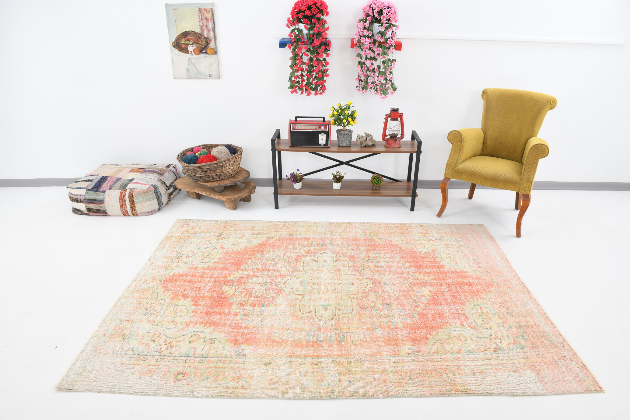 6x8 classic handmade wool rug, 173x240cm