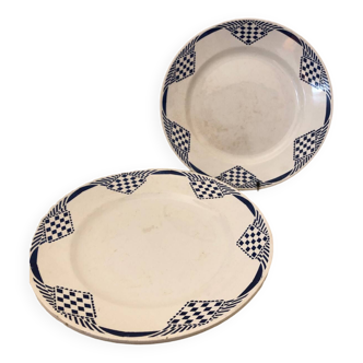 Duo serving dishes, Moulin des Loups