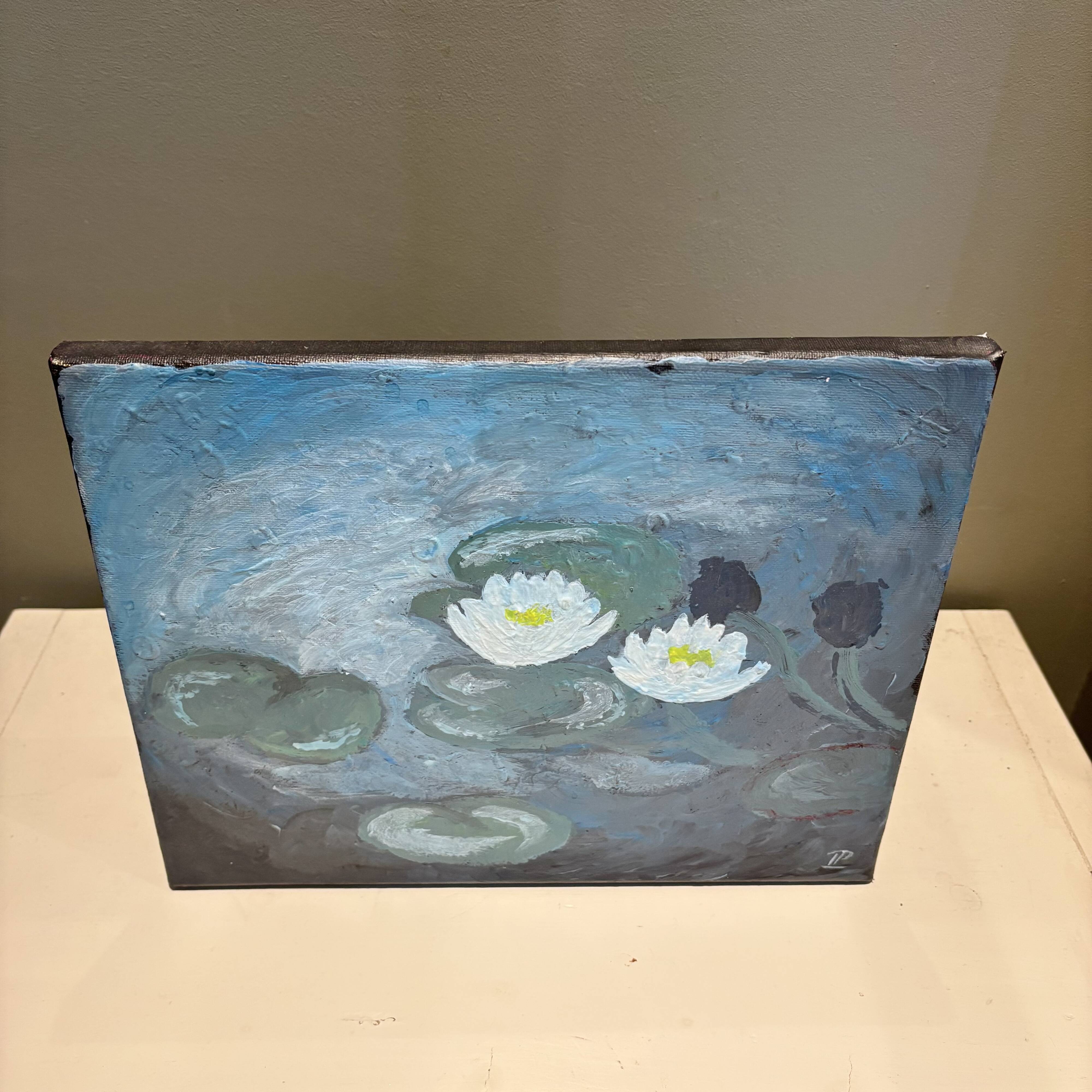 "Water Lily" canvas painting