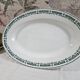 Plat ovale en faïence de Longwy