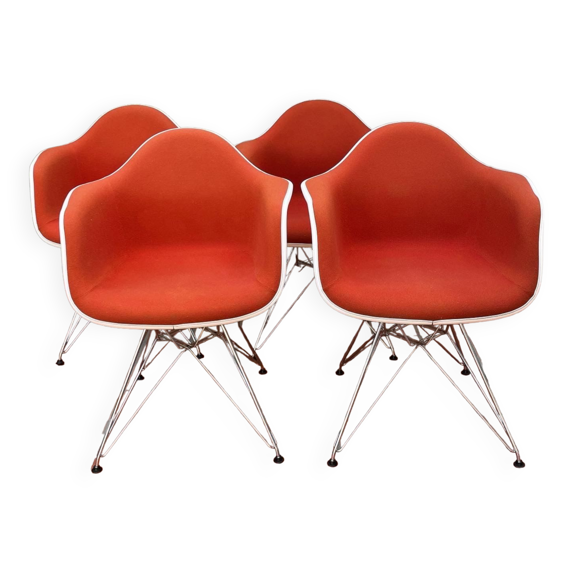 Set of 4 Dar armchairs by Charles and Ray Eames 1950s