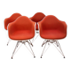 Ensemble de 4 fauteuils Dar par Charles et Ray Eames années 50