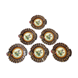 Lot de 6 assiettes Quimper Henriot