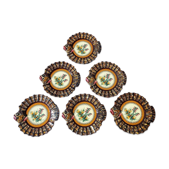 Lot de 6 assiettes Quimper Henriot