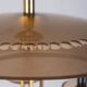 Vintage 1950s Italian-design brass and pink glass chandelier