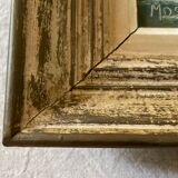 Oil on canvas framed river landscape