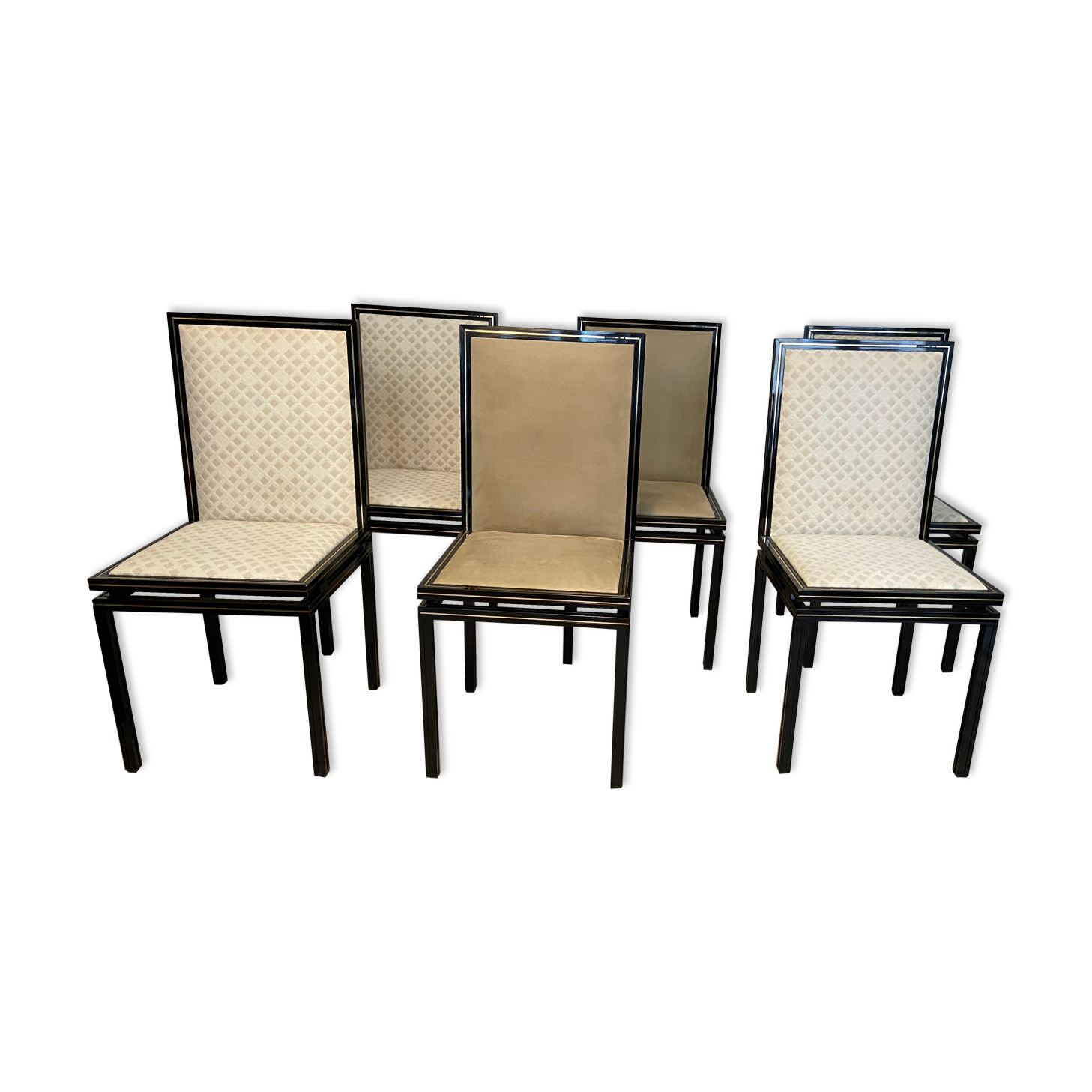 6 chairs Pierre Vandel, Paris, 1970s