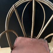 Fauteuil chaise en rotin osier enfant vintage