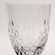 12 water glasses on crystal stand saint louis messina collection model of 1973. stamped.