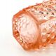 Studs vase, modernism, rose glass, Ząbkowice, Poland, 1970s