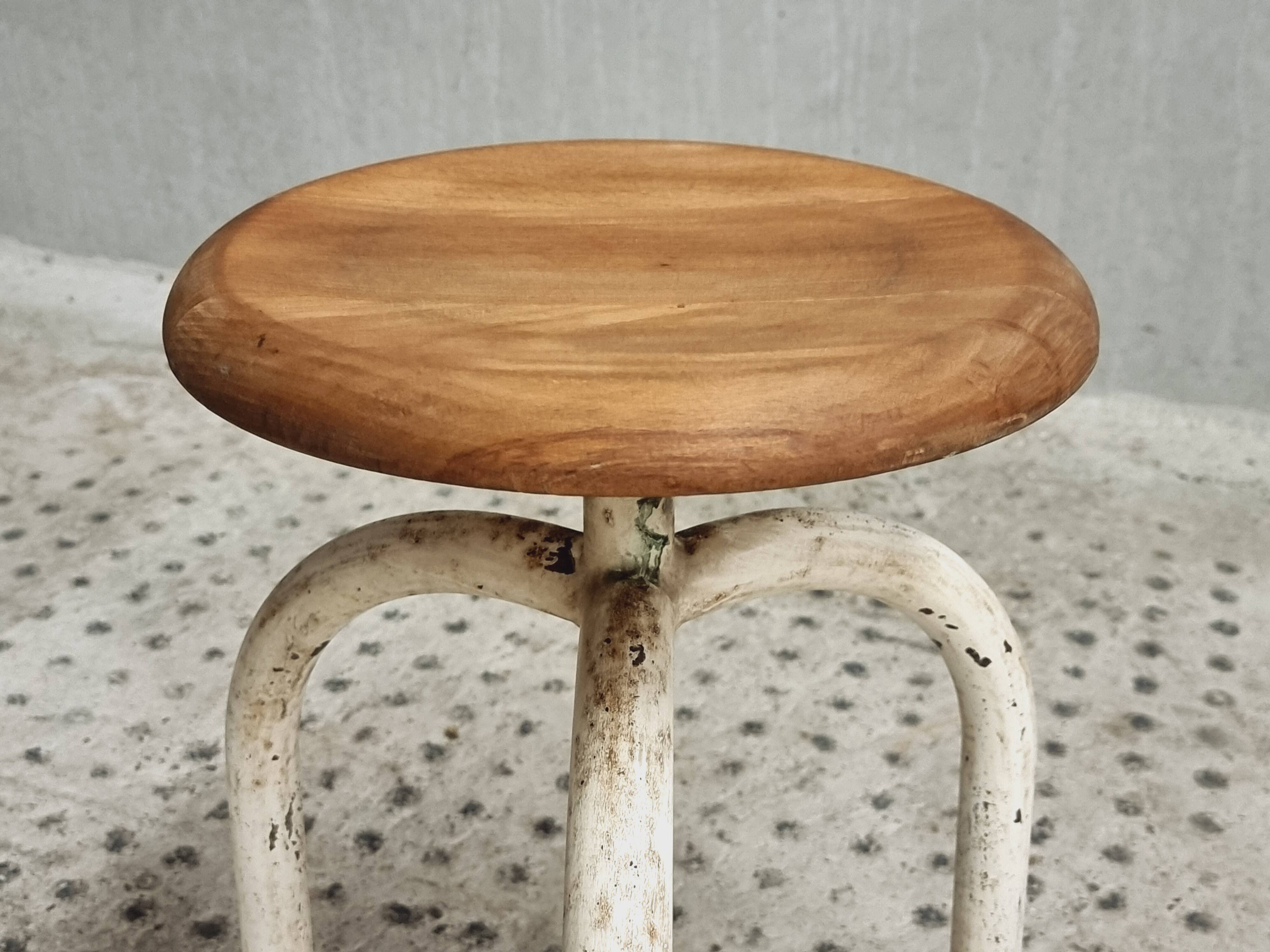 Vintage swivel stool laboratory stool studio stool
