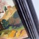 Oil, glazed wooden frame