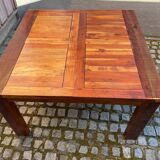 Extendable dining table in solid acacia 190cm