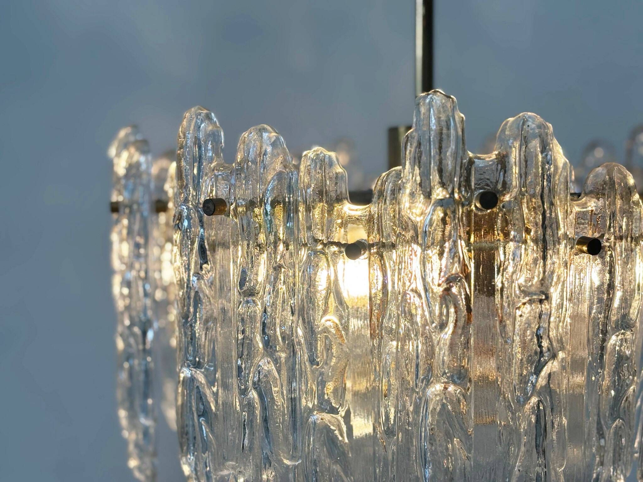 Chandelier en verre Kinkeldey
