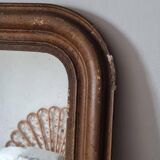 Miroir Louis Philippe  doré 65 x 52