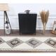 Vintage Turkish Oushak Handmade Wool Cotton White Runner Rug 90x345