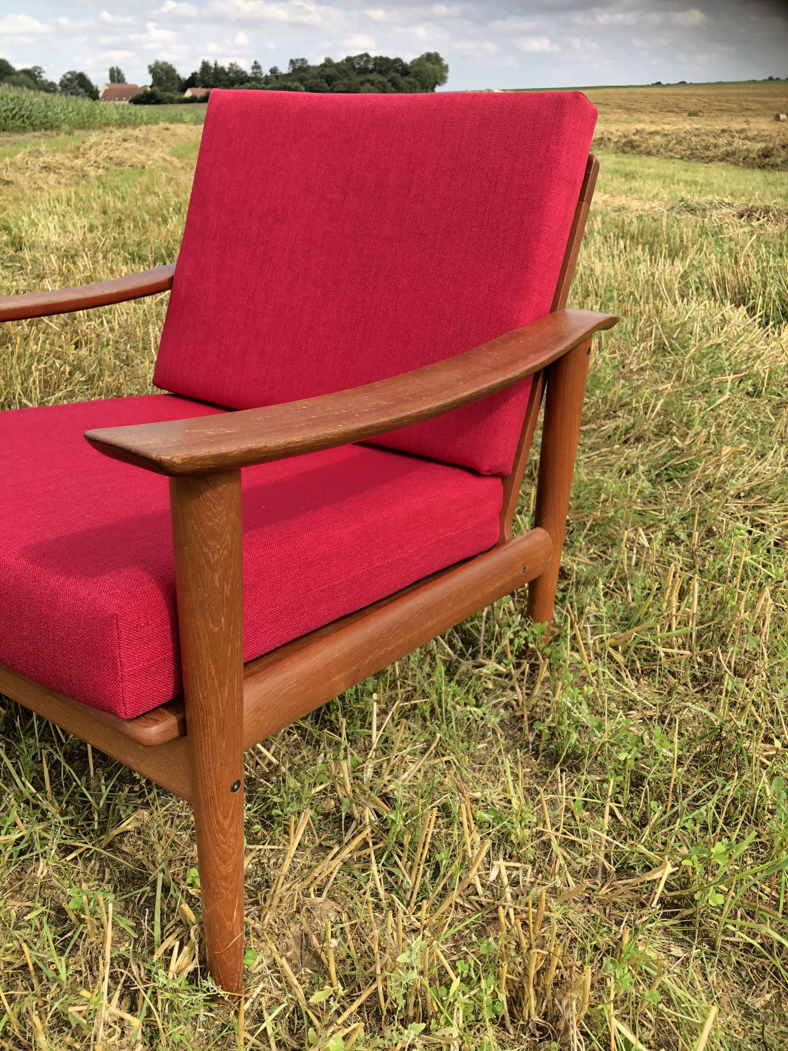 Scandinavian armchair fraska 1960.