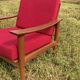 Fauteuil scandinave fraska 1960