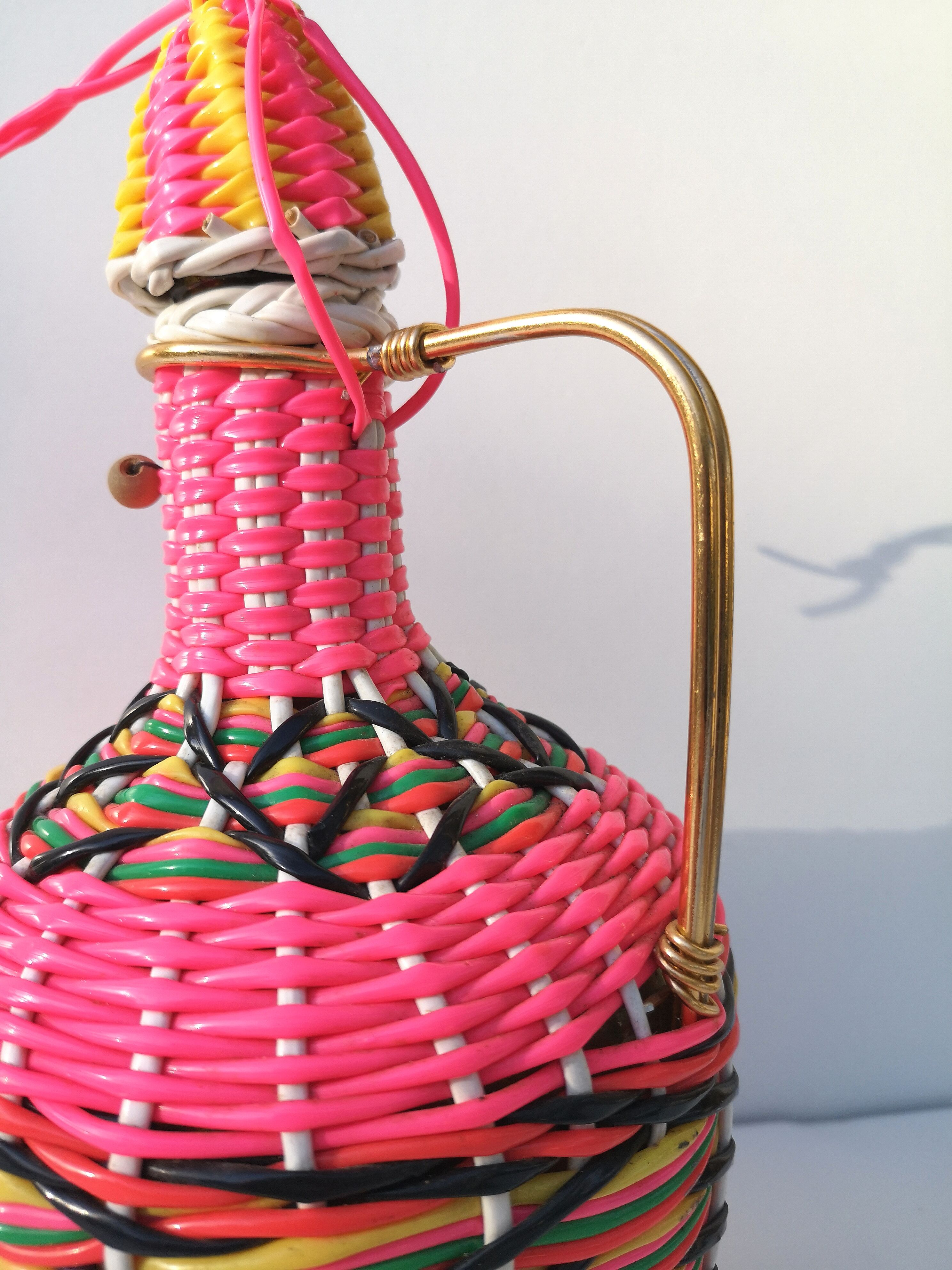 Vintage "scoubidou" bottle