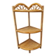 Corner shelf in rattan