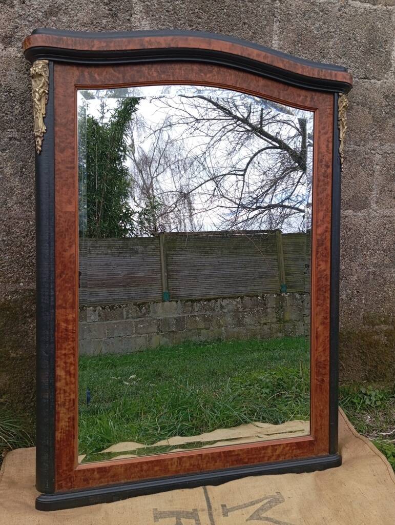 Large beveled mirror from the early 20th century